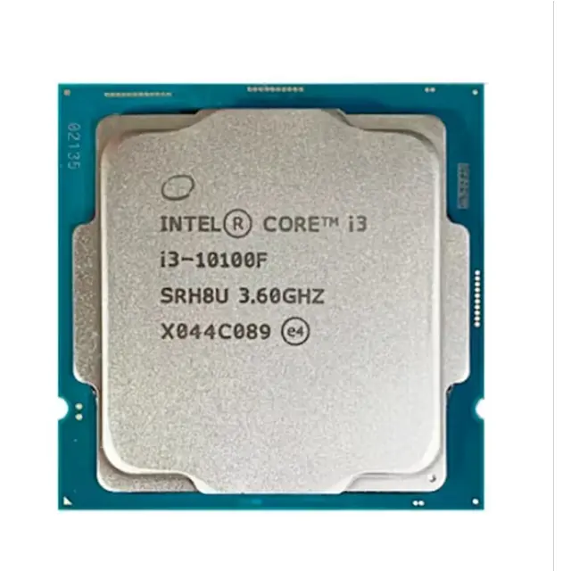 Intel i3 10100F çekirdek masaüstü bilgisayar CPU i3 10Gen serisi CPU 3.6GHz seviye 3 önbellek 6MB yuvası tipi LGA1200 yepyeni stok