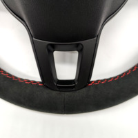   Volante con Diseño de Remaches Calefactables para Porsche 718 911 GT3 Cayenne Macan Boxster Cayman Taycan Panamera Carrera