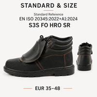 Bottes de sécurité en cuir avec protection métatarsienne, embout composite et semelle intermédiaire anti-perforation en Kevlar, pour soudeurs, vente en gros OEM