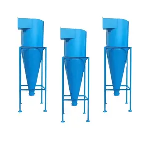 Small cyclone metal food production and processing dust collector