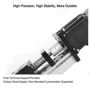 PINSI CNCボールねじリニアテーブルモーションステッパモーターアクチュエータPLCとベアリングコアコンポーネントリニアガイド - Product Image 2