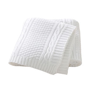 Mimixiong ผ้าห่มถักสำหรับเด็กทารกแรกเกิดผ้าถัก<span class=keywords><strong>สี</strong></span>ทึบ - Product Image 3
