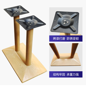 ขาโต๊ะเหล็กหล่อแบบสองเสา รับน้ำหนักได้มาก ดีไซน์ทันสมัย สำหรับโต๊ะอาหาร - Product Image 2
