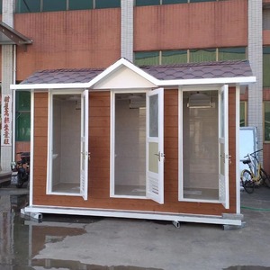 ห้องน้ำเคลื่อนที่กลางแจ้ง ดีไซน์เรียบง่ายเป็นมิตรกับสิ่งแวดล้อม ทำจากไม้ สำหรับสถานที่ท่องเที่ยว ห้องน้ำสาธารณะ - Product Image 1