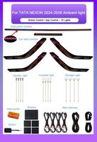 Éclairage d'ambiance intérieur pour TATA NEXON 2024-2026 - Symphonie dynamique - Kit de décoration LED 64 couleurs