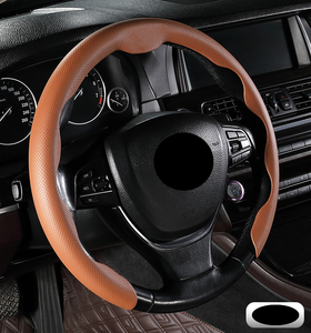 Cubierta de cuero para <span class=keywords><strong>volante</strong></span> de coche con agujero 5D de 38CM, accesorios para automóviles 2020 2021 2022 Sport 2018 2019 para <span class=keywords><strong>Suzuki</strong></span> <span class=keywords><strong>Swift</strong></span> 2017 Opp Bag YH - Product Image 6