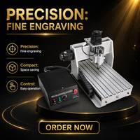 Mini routeur CNC UTECH 3040, machine de gravure 3 axes, système de contrôle Mach3 800W, précision simple de 0,1 mm, garantie 1 an pour le bois