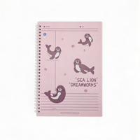 Carnet à spirales avec couverture en PP B5, carnet à spirales à couverture rigide Kawaii, carnet à spirales à couverture rigide personnalisé en gros pour les étudiants
