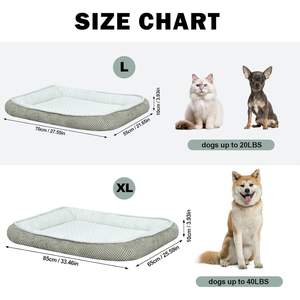 Cama Refrescante para Mascotas Yoonnie, Tapete Refrescante para Perros y Gatos con Tela de Granos de Hielo y Relleno de Algodón PP, Tapete Refrescante para Mascotas - Product Image 4