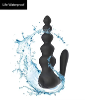 Silikon Fernbedienung Kabelloser Analplug Vibrator Perlen Stimulator Sexspielzeug für Männer Frauen Ferngesteuerter Vibrierender Butt Plug IPX6