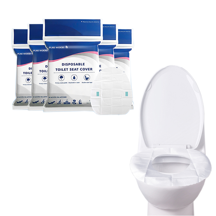 OEM новый образец, портативные Гигиенические Одноразовые утолщенные бумажные чехлы для сидений унитаза