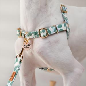 Arnés de perro personalizado de lujo a la moda algodón transpirable con patrón sólido estilo personalizado OEM ODM al por mayor - Product Image 3