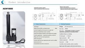 100 mét máy móc nông nghiệp tuyến tính thiết bị truyền động với 10000n DC động cơ 10000n Dump 10000n tuyến tính thiết bị truyền động máy - Product Image 5