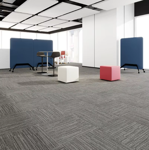 Grande surface aéroport entreprise anti-rayures <span class=keywords><strong>PVC</strong></span> revêtement de sol <span class=keywords><strong>isolation</strong></span> phonique clic carré couture tapis - Product Image 5