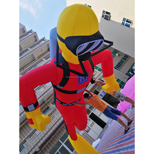Personnage de dessin animé de <span class=keywords><strong>plongeur</strong></span> gonflable de 2025 Offre Spéciale, homme de plongée gonflable avec réservoir pour la publicité - Product Image 1