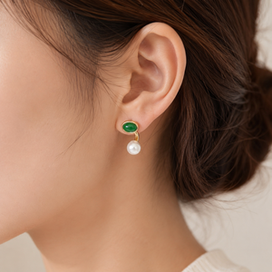 Orecchini a Perno con Gemme Staccabili, Eleganti Ornamenti per Orecchie in Stile Francese per Abbinamenti Quotidiani Femminili - Product Image 4