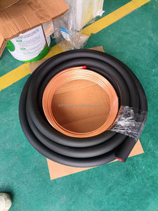 Pièces de systèmes de CVC <span class=keywords><strong>1</strong></span>/<span class=keywords><strong>4</strong></span> 3/8 5/8 3/<span class=keywords><strong>4</strong></span> pouces <span class=keywords><strong>3m</strong></span> 15m de longueur lignes AC en cuivre sans soudure - Product Image 6