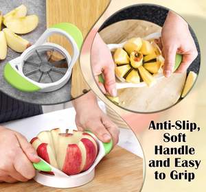 Stainless Steel Manual Mango Slicer Cutter Portable Soft-Handled Fruit Corer with Container Easy Usage <b>Kitchen</b> <b>Gadgets</b> - Product Image 4