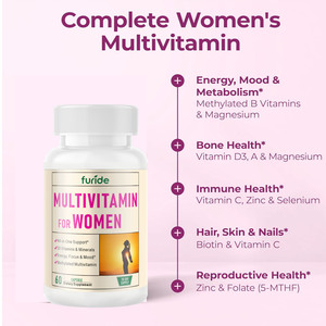 כמוסות מולטי ויטמין מותג פרטי 60 כמוסות תוסף תזונה לבריאות האישה רב מכר מולטי ויטמין מורכב לנשים - Product Image 4