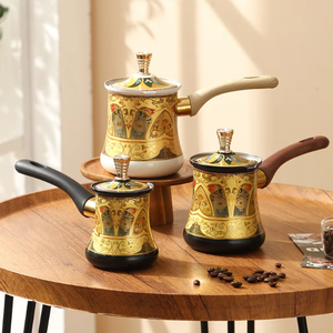 Jarra de Acero Inoxidable para Calentar Leche y Mantequilla, Olla para Derretir Chocolate, Tetera Árabe Moderna, Estilo Saudí, <span class=keywords><strong>Cafetera</strong></span> Turca - Product Image 6