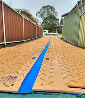 Tapis de protection du sol en HDPE 2,4x1,2m pour l'entretien des arbres, tapis de support pour grue, tapis routiers