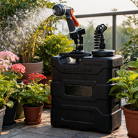Réservoir d'eau pressurisé portable Super Overland 22L en PE, alimenté par batterie, durable, carré, pour le camping, les voyages et les road trips