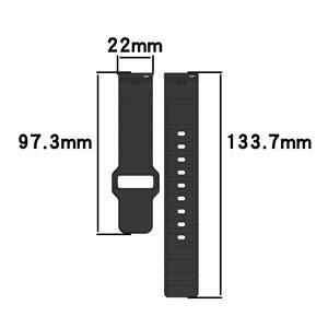 Correa de silicona IVANHOE de 20mm y 22mm para Samsung Galaxy Watch Gear S3 Active2, pulsera para Amazfit <span class=keywords><strong>GTS</strong></span>/<span class=keywords><strong>2</strong></span>/3/4 <span class=keywords><strong>Huawei</strong></span> Watch Band - Product Image 4