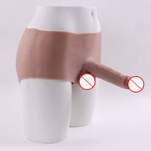 Groothandel populaire Nantianba huidkleurige lesbische seksspeeltjes leren <span class=keywords><strong>strap</strong></span>-on dildo damesondergoed seksproducten - Product Image 1