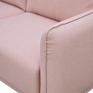 Sofá de 3 Plazas con Respaldo Acolchado, Tapizado en Color Rosa Personalizado, de Alta Calidad Directo de Fábrica, para Hogares Contemporáneos - Product Image 6