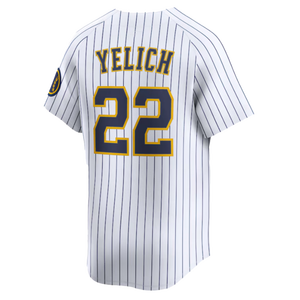 Grosir Milwaukee Brewers 2026 Berkualitas Tinggi #   22 Christian Yelich City Connect Jersey Pemain dengan Bordir Rahasia - Product Image 4