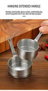 Mini taza de salsa de material de grado alimenticio, con mango, respetuoso con el medio ambiente, vertedor de salsas - Product Image 4