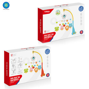 Nouveau-né 2 en 1 bébé ABS jouet lit cloches projecteur musique <span class=keywords><strong>rotatif</strong></span> chevet <span class=keywords><strong>hochet</strong></span> avec musique lumière éducatif suspendu mignon - Product Image 2