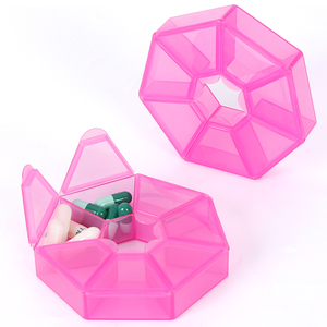 SUNSHING Wholesale 7 Compartment Weekly Pill Organizer Portable Vitamin Case Travel Medicine Storage <b>Container</b> Custom Pill Box - Product Image 4