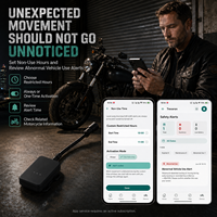 Traceur GPS filaire pour moto Trevaron, localisation WiFi LBS en temps réel, géofencing, historique des itinéraires, alerte de mouvement, sonnerie à distance