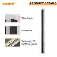 Applique murale moderne en acrylique pour intérieur et extérieur, Lamp3000K-6000K 6CCT, étanche, IP65, applique murale à LED