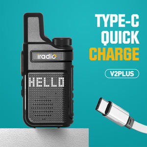<span class=keywords><strong>Iradio</strong></span> V2 Plus 80 canaux CH 2.5W puissance analogique pour Radio portable bidirectionnel UHF/VHF DMR jambon talkie-walkie - Product Image 4