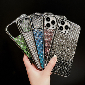 Lüks, Trendy, Işıltılı, Elmaslı Kadın Telefon Kılıfı, <span class=keywords><strong>iPhone</strong></span> 13 14 15 Pro 16 17 için Taşlı Telefon Kılıfı - Product Image 1