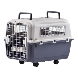Fast Delivery Airline Aprovado Portátil De Plástico Grande Viagem Aérea Canil Sobre Rodas Pet <span class=keywords><strong>Dog</strong></span> Cat Carrier Crate <span class=keywords><strong>Cage</strong></span> Para Venda - Product Image 1