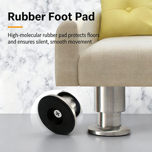 Patas Niveladoras para Muebles, Ajustables con Tornillo Roscado, Almohadillas de Goma para Gabinetes de Cocina, Armarios, Mesas, Sofás - Product Image 2