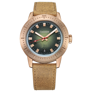 Reloj de Bronce para Hombre, 300 Metros, Estilo Retro, Sumergible, Luminoso, Mecánico - Product Image 4