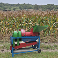 Batteuse à moteur diesel agricole d'occasion Décortiqueuse de maïs électrique pour le décorticage des grains de maïs, de sorgho et de soja Nouvelle batteuse de riz