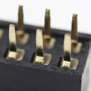Chất lượng cao tùy chỉnh nữ tiêu đề khoảng cách 2.54mm Chiều cao 3.6mm vị trí 2-40P kép Hàng thẳng PCB nữ pin tiêu đề kết nối
