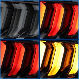 Nuove Luci Posteriori a LED per Passeggeri Anchi Mustang 2015-2023 con Indicatori di Direzione Sequenziali Ambra/Rossi (5 Modalità) e Lente Fumé Oscurata 12V DC - Product Image 6