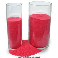 Vente en gros en vrac 50 Kgs de cire de palme hydrogénée parfumée flottante colorée 10lbs bougie de poudre de perle en vrac de cire de sable rouge
