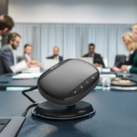 Portable Mini Microphone À Condensateur Haut-Parleur Léger USB Type C Omni-directionnel Salle De Conférence Réunion Micro Filaire En Plastique