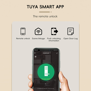 IP65 Slim không thấm nước ngoài trời tuya ttlock mật khẩu từ xa vân tay kỹ thuật số điện tử thông minh khóa nhôm trượt khóa cửa - Product Image 6