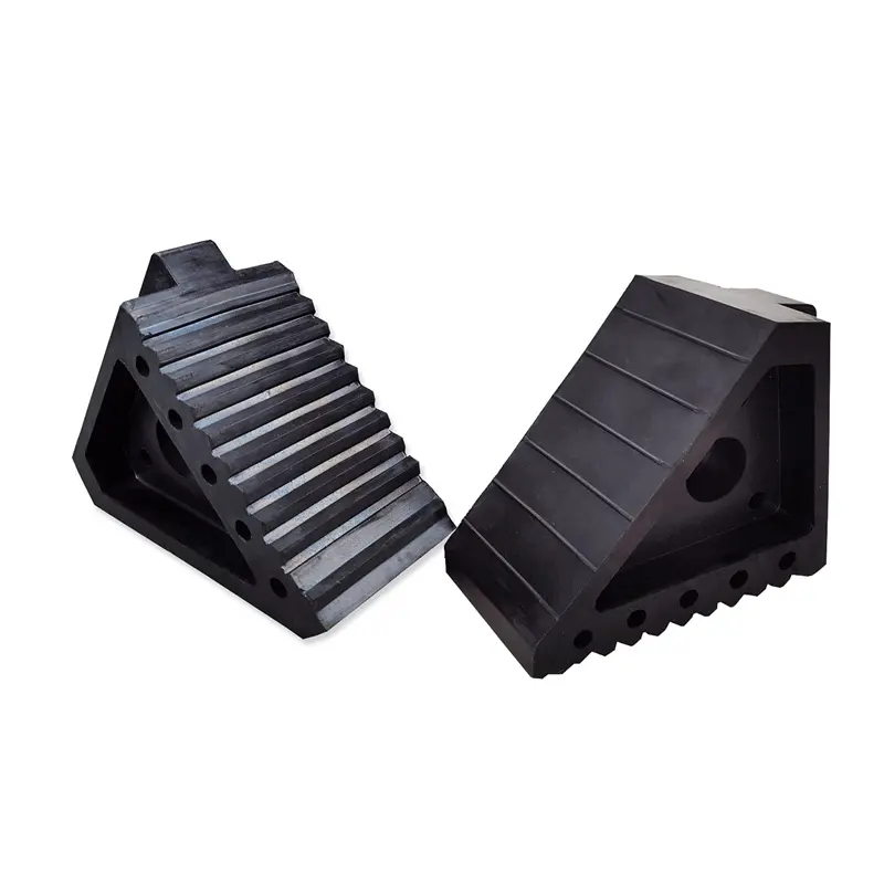 Premium Chock für Auto, Automobile Backs top Schwarz Voll gummi Heavy Duty Wheel Chock //