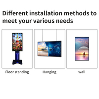 43-дюймовый 55-дюймовый ультратонкий 4K LCD Android TV монитор, настенный цифровой рекламный LCD-дисплей, медиаплеер для лифтов