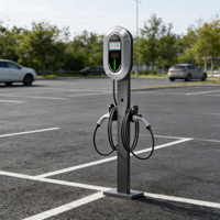 Borne de recharge pour véhicules électriques 60 kW conviviale avec interface tactile