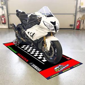 Waterproof Nylon <strong>Doormat</strong> with Rubber Backing <strong>Large</strong> Size Garage Mat for Motorcycle Bike Entrance Door Mat for Home Workshop - Product Image 2